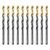 Сверло по металлу, 5,5 мм, HSS-Tin, Golden Tip, 10 шт. Denzel 717214 купить в Когалыме