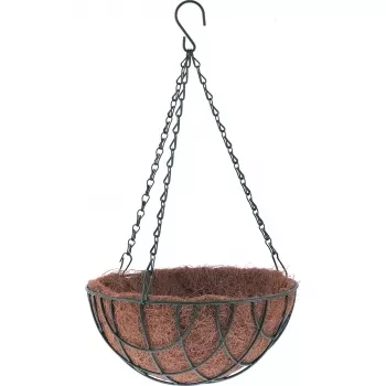 Кашпо подвесное с вкладышем из коковиты полукруглое d35 PALISAD 69023 купить в Когалыме