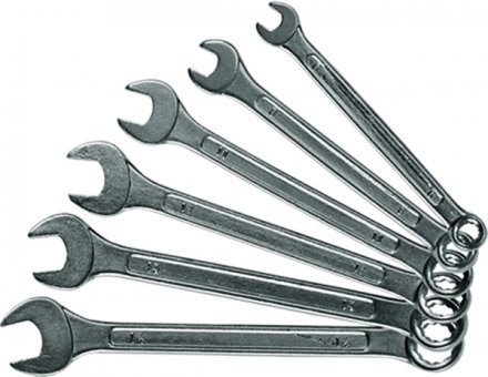 Набор ключей комбинированных 6 - 17 мм хромированные 6 шт. SPARTA 154305 купить в Когалыме