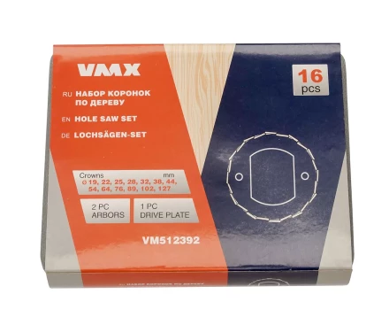Набор коронок по дереву 16 пред. VMX 512392 купить в Когалыме