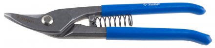 Ножницы по металлу цельнокованые ЗУБР 220мм, изогнутые левые, усиленные, твердость HRC 58-61 23011-25_z01 купить в Когалыме