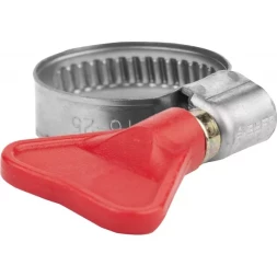 Хомуты ЗУБР "ЭКСПЕРТ" "Бабочка", нерж. сталь, накатная лента 9 мм, 25-40 мм, 100 шт 37835-25-40-100