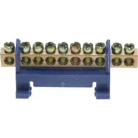 Шина СВЕТОЗАР нулевая, в изоляц оболочке, 6х9мм, 12 полюсов, макс. ток 100А 49805-12 купить в Когалыме