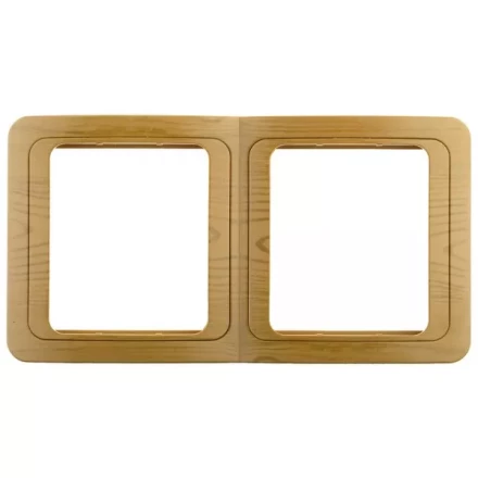 Панель СВЕТОЗАР "ГАММА" накладная, вертикальная, цвет ольха, 2 гнезда SV-54147-A купить в Когалыме