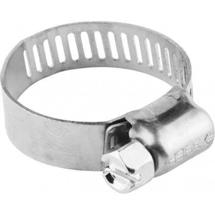 Хомуты ЗУБР "ЭКСПЕРТ", нерж. сталь, просечная лента 8 мм, 10-16 мм, 5 шт 37811-10-16-5 купить в Когалыме