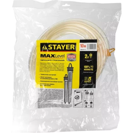 Гидроуровень STAYER "MASTER" с усиленной измерительной колбой большого размера, d 6мм, 10м 579437 купить в Когалыме