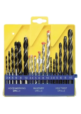 Набор сверл по бетону металлу дереву 3-4-5-6-8-10 мм 18 шт пластиковый бокс SPARTA 725305 купить в Когалыме