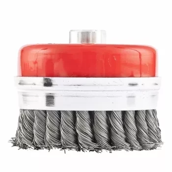 Щетка для УШМ Heavy Duty, 100 мм, М14, "чашка", крученая металлическая проволока  MATRIX 74672 купить в Когалыме