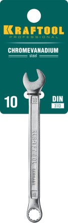 Ключи комбинированные KRAFTOOL, Cr-V, DIN 3113 27079-10 купить в Когалыме