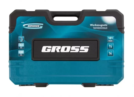 Набор инструментов 101 предмет, 120 зубьев, CrV, 1/4", 1/2" Gross 14151 купить в Когалыме