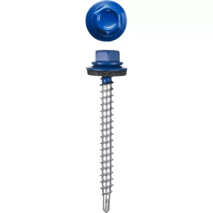 Саморезы СКД кровельные, RAL 5005 синий насыщенный, 29 х 4.8 мм, 2 500 шт, для деревянной обрешетки, STAYER 30300-48-029-5005 купить в Когалыме