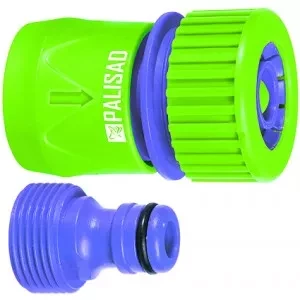 Соединитель-адаптер пластмассовый 3/4" внешняя  резьба соединитель шланга 3/4"  PALISAD 65755 купить в Когалыме