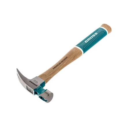 Молоток-гвоздодер с магнитом GROSS AMERICAN HICKORY 280 г угол 75 обрезиненная рукоятка 10417 купить в Когалыме