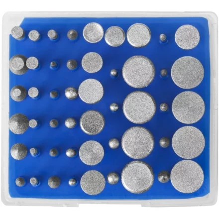 Набор ЗУБР "ПРОФЕССИОНАЛ": Мини-насадки с алмазным напылением в пластиковом боксе, Р 180, хвостовик 3мм, 50 предметов 33383-H50 купить в Когалыме