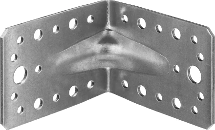 ЗУБР УКУ-2.5, 65 x 90 x 90 x 2.5 мм, цинк, усиленный крепежный уголок (31011-90) купить в Когалыме