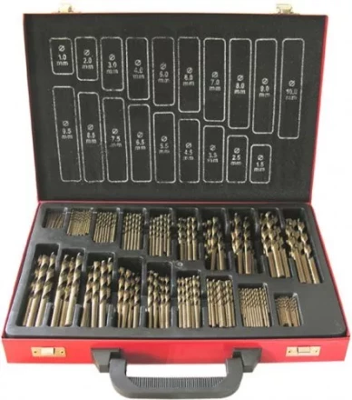 Набор сверл д/мет.Р6М5  375шт.(1-10мм) 1/4 25271 купить в Когалыме