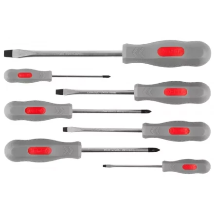 Набор ЗУБР "МАСТЕР": Отвертки, Cr-v, эргономичная двухкомпонентная рукоятка, 7шт 25065-H7_z02 купить в Когалыме