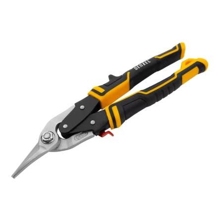 Ножницы по металлу Denzel, 270 мм, прямой и левый рез, сталь-СrMo, трехкомпонентные рукоятки, 78372 купить в Когалыме