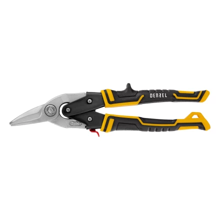 Ножницы по металлу Denzel, 270 мм, прямой и левый рез, сталь-СrMo, трехкомпонентные рукоятки, 78372 купить в Когалыме