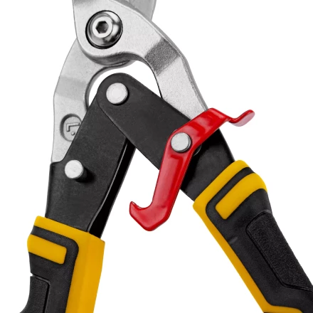 Ножницы по металлу Denzel, 270 мм, прямой и левый рез, сталь-СrMo, трехкомпонентные рукоятки, 78372 купить в Когалыме