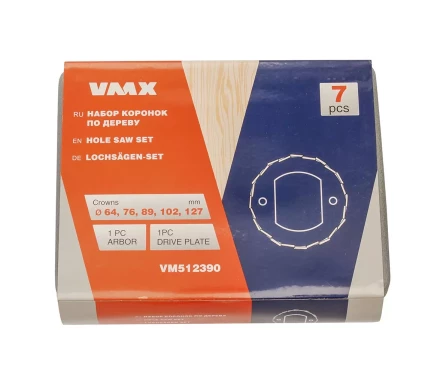 Набор коронок по дереву 7 пред. VMX 512390 купить в Когалыме