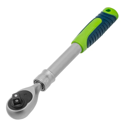 Ключ-трещотка телескопический 1/2&quot;, 300-430 мм, 72 зуба, с быстрым сбросом// Сибртех 14077 купить в Когалыме