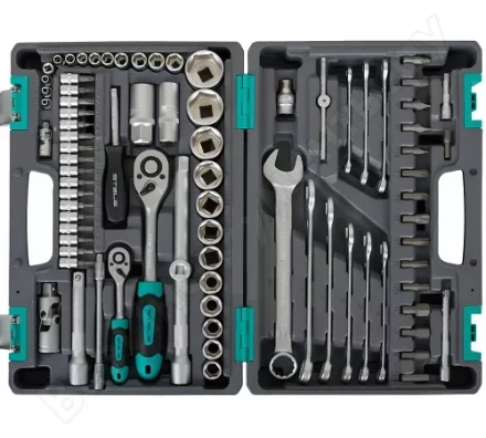 Набор инструментов 82 предмета 12 гранные головки STELS 14117 купить в Когалыме