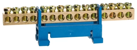 Шина СВЕТОЗАР нулевая на изоляторе типа "Стойка"макс. ток 100А, 5,2мм, 15 полюсов 49806-15 купить в Когалыме