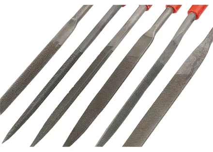 Набор надфилей 180 х 5мм 6 шт пластиковые рукоятки MATRIX 15822 купить в Когалыме