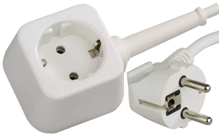 Удлинитель-шнур, 5 м, 3500 Вт, 1 гнездо, ПВС 3x1 мм2, СВЕТОЗАР SV-55013-5 купить в Когалыме