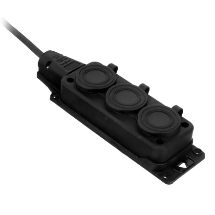 Удлинитель-шнур силовой Denzel Top Series 37421, КГТТ, 10м, 3 розетки, 3 x 1,5 мм, 3 м купить в Когалыме