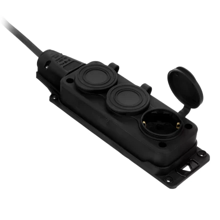 Удлинитель-шнур силовой Denzel Top Series 37421, КГТТ, 10м, 3 розетки, 3 x 1,5 мм, 3 м купить в Когалыме