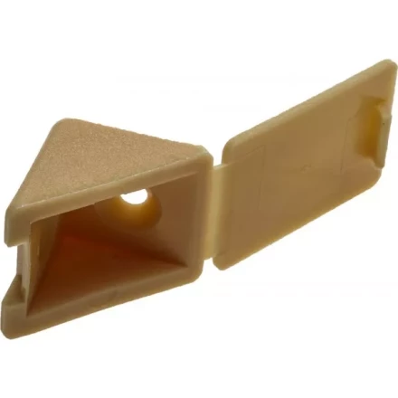 Уголок мебельный ЗУБР с шурупом, цвет сосна, 4,0x15мм, ТФ6, 4шт 4-308256-4 купить в Когалыме