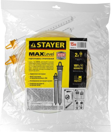 Гидроуровень STAYER &quot;MASTER&quot; с усиленной измерительной колбой большого размера, d 6мм, 15м 579442 купить в Когалыме