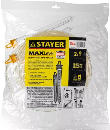 Гидроуровень STAYER "MASTER" с усиленной измерительной колбой большого размера, d 6мм, 15м 579442 купить в Когалыме