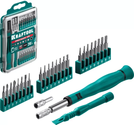 Набор Precision-28: для точных работ и всех видов мобильных устройств, двухкомпонентная рукоятка, Сr-V 25677 купить в Когалыме