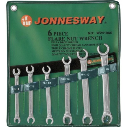 Набор ключей разрезных 8-19мм 6предметов  Jonnesway W24106S 47328 купить в Когалыме