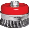 Щетка для УШМ Heavy Duty, 125 мм, М14, "чашка", крученая металлическая проволока  MATRIX 74674 купить в Когалыме