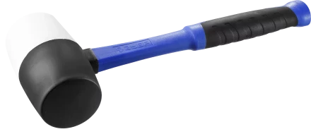 Киянка ЗУБР ЭКСПЕРТ резиновая чёрная с фиберглассовой рукояткой серия ПРОФЕССИОНАЛ купить в Когалыме