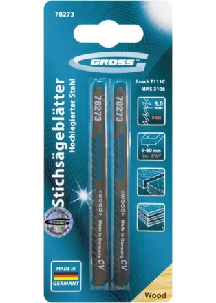 Полотна для электролобзика по дереву 2 шт 3106 - T111C GROSS 78273 купить в Когалыме