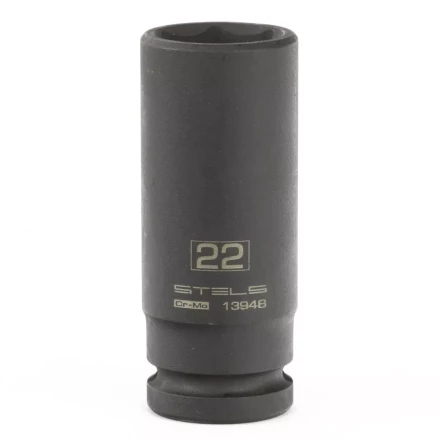 Головка ударная удлиненная шестигранная, 22 мм, 1/2, CrMo Stels 13948 купить в Когалыме
