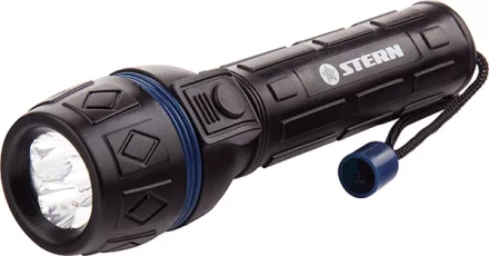 Фонарик светодиодный, ударопрочный корпус, влагозащищённый, 3 ярких светодиода, 2хАА, Stern 90511 купить в Когалыме