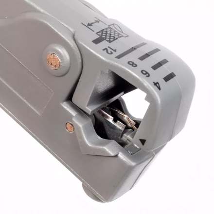 Стриппер КВТ КС-332 для снятия изоляции с коаксиального кабеля (85449) купить в Когалыме