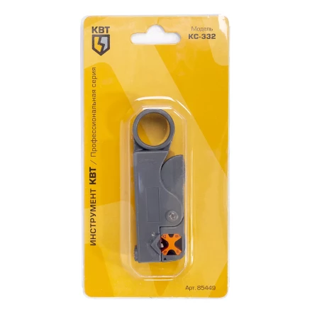 Стриппер КВТ КС-332 для снятия изоляции с коаксиального кабеля (85449) купить в Когалыме