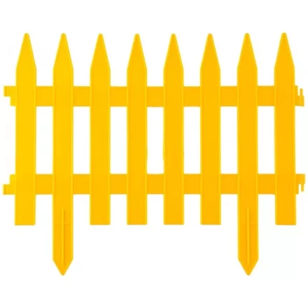 Забор декоративный GRINDA "КЛАССИКА", 28x300см, желтый 422201-Y купить в Когалыме