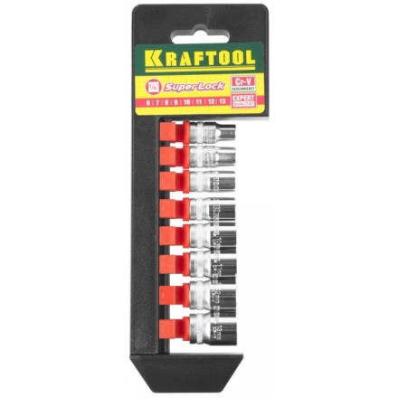 Набор KRAFTOOL &quot;EXPERT QUALITAT&quot; Торцовые головки &quot;SUPER LOCK&quot;, 1/4&quot;, 6-13мм, 8 предметов 27860-H8_z01 купить в Когалыме