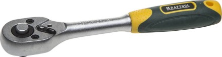 Трещотка для торцовых головок KRAFTOOL &quot;EXPERT&quot;, Сr-V сталь, 72 зубца, 1/4&quot; 27791-1/4_z02 купить в Когалыме