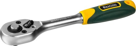 Трещотка для торцовых головок KRAFTOOL &quot;EXPERT&quot;, Сr-V сталь, 72 зубца, 1/4&quot; 27791-1/4_z02 купить в Когалыме