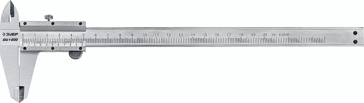 ЗУБР ШЦ-1-200, 200 мм, стальной штангенциркуль, Профессионал (34514-200) купить в Когалыме
