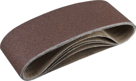 Лента шлифовальная бесконечная ЗУБР "СТАНДАРТ" на тканевой основе, для ЛШМ, P80, 100х610мм, 5 шт 35343-080 купить в Когалыме
